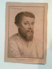 N. Poines Knight Stipple Engraving 1796 Original picture