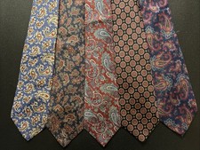Vintage EUC Lands’ End 5 Pc Paisley The Lot USA Ancient Madder Nice Bill Blass picture