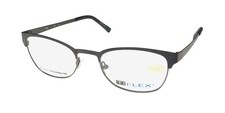 NEW TIFLEX 2707 EYEGLASSES BLACK WOMENS TITANIUM 002 51-20-145 OVAL FULL-RIM picture