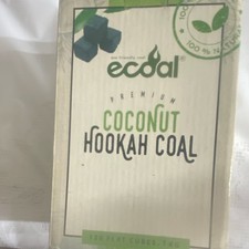 ecoal Premium Coconut Hookah Coal 120 Flat Cubes 1kg M in Indonesia100%natural picture