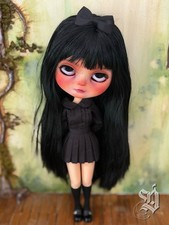 OOAK Blythe Custom Doll By Amber Carr Dollinquent Sad Eyes Girl Icy picture