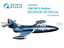 1/48 Quinta Studios 3D Interior Decal #48664 F9F-2 Panther For TRP picture