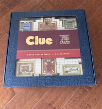 RARE Hasbro Clue 75 Years of Mystery Anniversary Edition Adult Collectable Wood picture