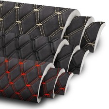 Quilted Faux Leather Upholstery Fabric 63