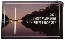 2021-S US Mint Silver Proof Set with COA & Box 7 Coins .999 United States picture
