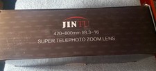 JINTU 420-800mm F/8.3-16 Super Telephoto Zoom Lens for SLR White NEW OPEN BOX picture