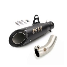 ZX4RR ZX4R 2023-2026 Black Exhaust Muffler Mid Pipe Slip on For Kawasaki ZX25R picture