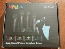 Melonare Quad Channel Wireless Microphone System Model MWM-41 picture