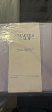 Charter Club Damask Collection King Sheet Set 100% Cotton Damask Lilac 401-600 picture