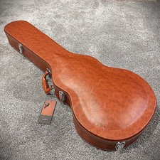 Dark Brown Arched Hard-Shell Electric Guitar Case for LP-Style, Les Paul Guitars picture
