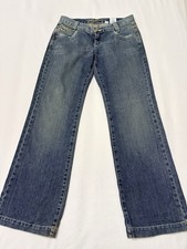 Vtg Cruel Girl Low Rise Utility Fit Blue Denim Jeans Womens 5 Long (28x31) picture