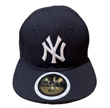 New Era 59Fifty New York Yankees Traditional Fitted Hat Cap Navy Blue 6 3/8 New picture
