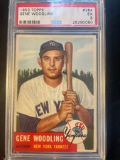 1953 Topps #264 Gene Woodling PSA 5 - Perfect Centering picture
