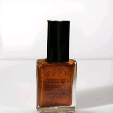NIB AVON NAILWEAR PRO + NAIL ENAMEL POLISH SHADE LUCKY PENNY 0.5 picture