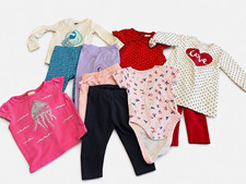 Old Navy Baby Girl 12-18M Clothing Lot Tops Pants Bodysuit Cotton Blend Multi picture