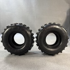 Vintage Team Associated RC10 Rear Knobby Tires Pair 1984 Edinger Goodyear Logo picture