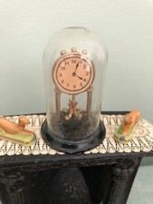 Antique German Dollhouse Erhard & Söhne Gerlach Torsion Anniversary Clock 1:12 picture