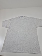 VTG Hanes Beefy-T Shirt Mens XL Gray Short Sleeve Blank Cotton Tee USA 90s picture