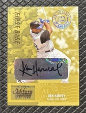 KEN HARVEY 2005 Leaf Century Collection Mirror Gold Auto Auto /50 Royals SP picture
