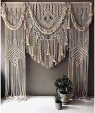 Macrame Large Curtain Bohemian Boho Decoration Backdrop Wedding Boho Decoration picture
