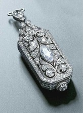 5.20Ct Marquise Cut Diamond Engagement Anniversary 14K White Gold Finish Pendant picture