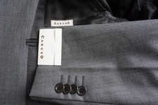 Raffaele Caruso Gray Nailhead Wool 2 Pc Suit Jacket Pant 54 EU 44 US NEW picture