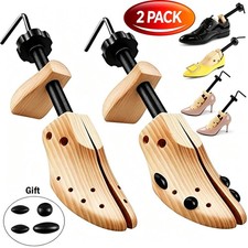 2025 One Pair 2-way Wooden Adjustable Shoe Stretcher for Men Women Size 9-13 picture