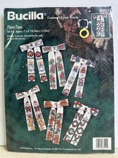 Vintage 1996 Bucilla Merry Bows Counted Cross Stitch Kit (Model #83511) picture