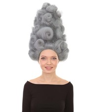 Adult Women's Elegant Tall Gray Wig | Storybook Character-Inspired Headpiece picture