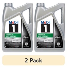2 Pack, Mobil 1 Advanced Fuel Economy Full Synthetic Motor Oil 0W-16, 5 Quart picture