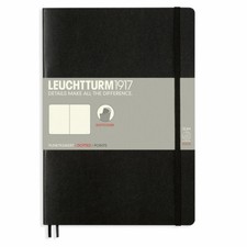 Leuchtturm 1917 Softcover Dot Grid Notebook in Black - A5 - NEW picture