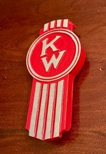 Vintage OEM Kenworth Hood Emblem - Crooked Letter picture