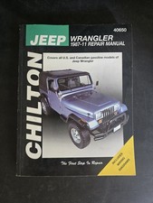 Chilton Jeep Wrangler 1987-2011 Repair Manual 40650  picture