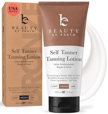 Beauty by Earth Self Tanner Medium to Dark natural Sunless Tanning Lotion picture