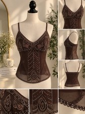Edikted Women's Azelia Beaded Sheer Mesh Top - Macy's, picture