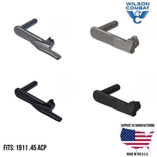Wilson Combat 1911 .45 Extended Slide Stop Release Lever Steel 102B 102S 7B 7S picture