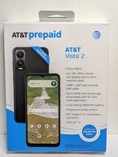 AT&T Prepaid Smartphone Vista 2 Carbon Black 64GB 13MP 6.6