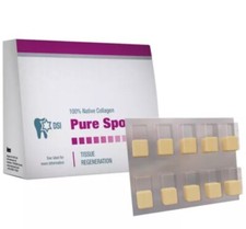 DSI Pure Sponge 10mm x 20mm, 100% Collagen Plug, Box of 10, Blister Pack picture