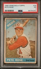 VENEZUELAN PETE ROSE HOF 1966 VENEZUELA TOPPS #30 GRADED PSA 1 POOR NQ TPHLC-GLZ picture