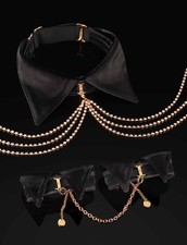 Honey Birdette Honey Bunny Choker & Cuffs Set Bunny Black Size One Size picture