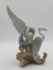 Vintage NAO by Lladro #0044 Resting Cranes Herons Porcelain Figurine Birds picture