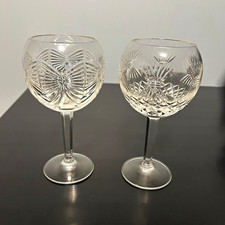 Set of 2 WATERFORD CRYSTAL Millennium Goblets 8” Peace & Prosperity Designs picture