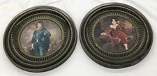 Antique Sunshine Biscuits Advertising Tins, Blue Boy, Red Boy, 12.875” X 1.875” picture