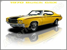 1970 Buick GSX Convertible New Metal Sign: Pristine Restoration- 12x16