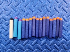 (x15) Geniune Hasbro Darts Bullets Pack for Nerf Guns - Mixed Colors picture