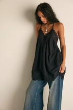Intimately Free People Fiona Mini Slip Dress Billowy Sleeveless Lace S 289536 picture