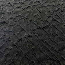 Double Knit Jacquard Fabric Stretch Black 55