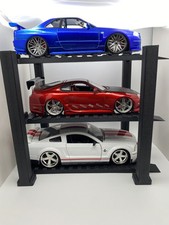 1:18 Scale 4 Post Lift Display for Diecast Cars 3 Tier Garage Diorama picture