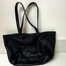 Marc by Marc Jacobs Black Tote Magnetic Closure Gold Hardware Lined Pockets picture