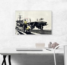BANKSY “Applause” Reproduction on Canvas ready To Hang  26 x 40 Inches picture